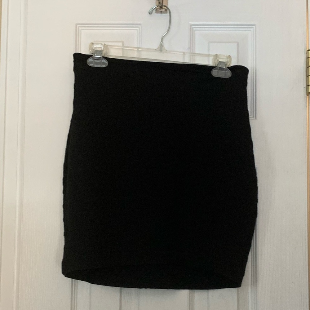 Black Bandage Mini Skirt